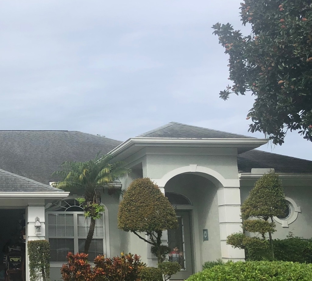 Concrete after pressure washing