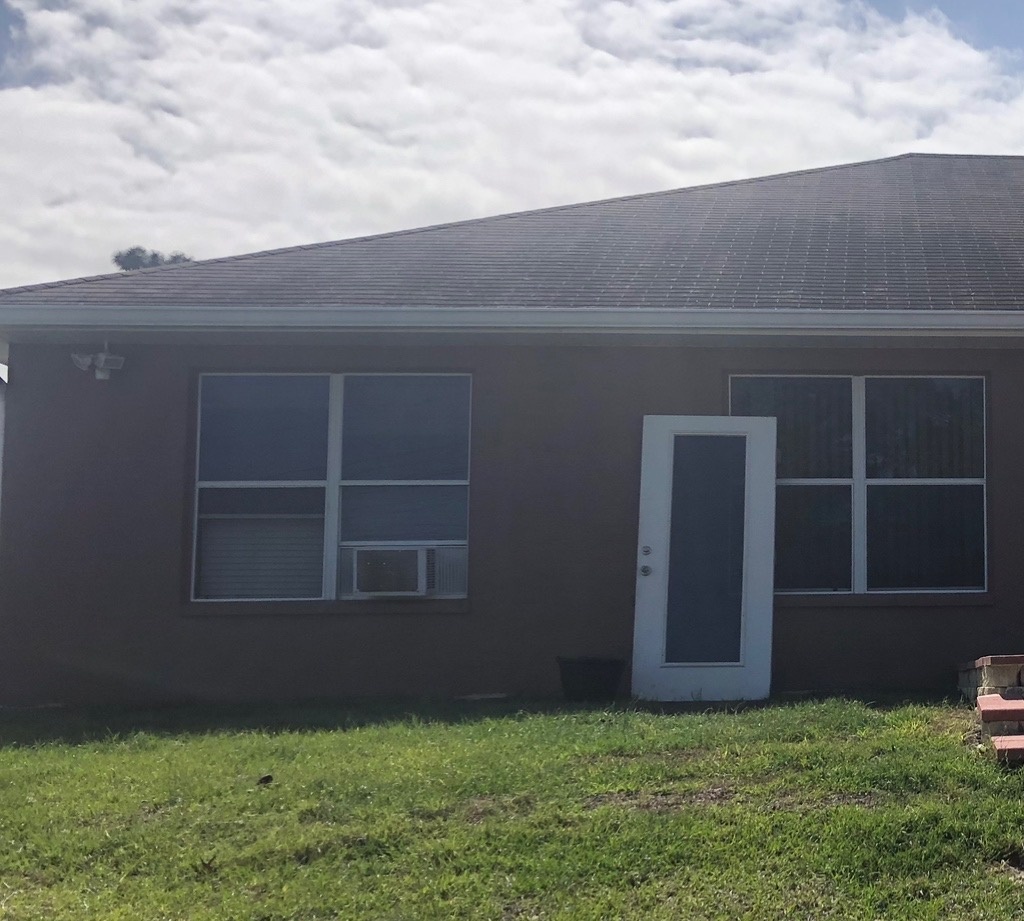 Driveway before cleaning